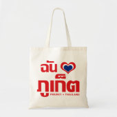 I Heart (Love) Phuket ❤ Thailand Tote Bag (Voorkant)