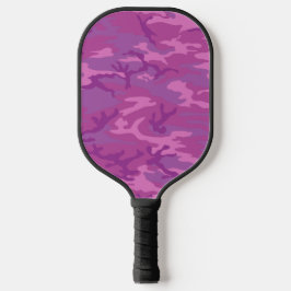 I Heart Love Pickleball Camouflage Roze Pickleball Paddle
