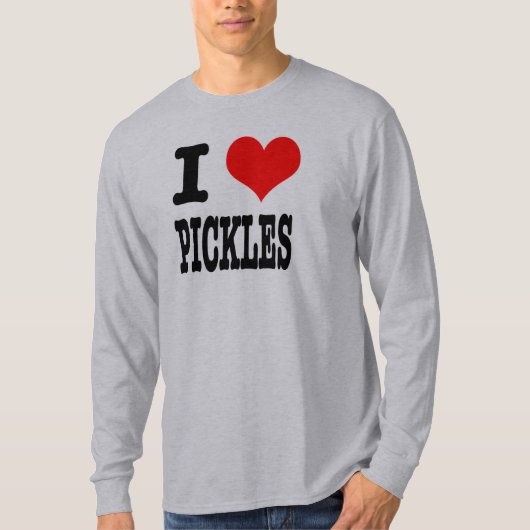 I HEART (LOVE) PICKLES T-SHIRT (Voorkant)