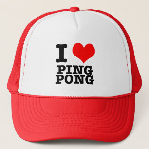 I HEART (LOVE) PINGPONG TRUCKER PET
