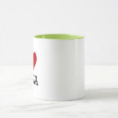 I Heart Love Pizza Mug – Funny Pizza Lover Gift Mok (Midden)