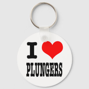 I HEART (LOVE) PLUNGERS SLEUTELHANGER