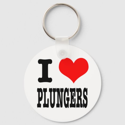 I HEART (LOVE) PLUNGERS SLEUTELHANGER (Voorkant)