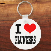 I HEART (LOVE) PLUNGERS SLEUTELHANGER (Voorkant)