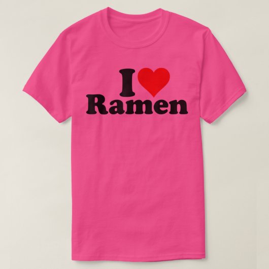 I Heart Love Ramen Japans Noodles 432 T-shirt (Design voorkant)