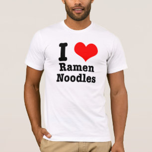 I HEART (LOVE) ramen noedels T-shirt