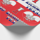 I Heart Love Richmond Texas Cadeaupapier (Hoek)