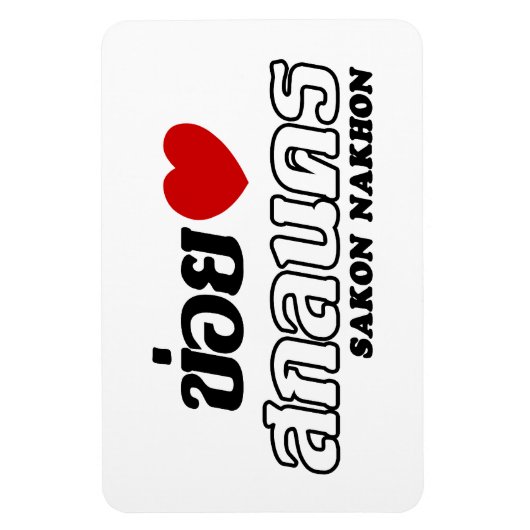 I Heart (Love) Sakon Nakhon, Isan, Thailand Magneet (Verticaal)