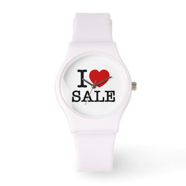 I Heart [Love] Sale Horloge (Voorkant)