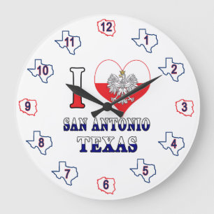 I Heart Love San Antonio Texas Grote Klok