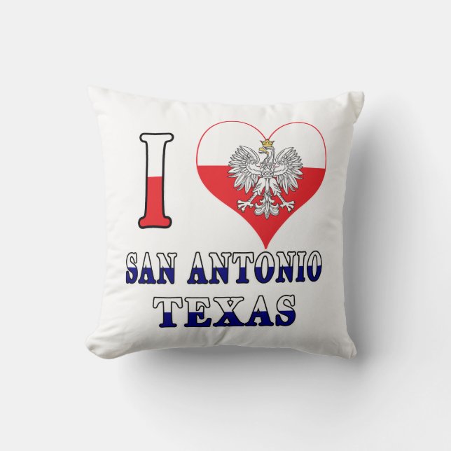 I Heart Love San Antonio Texas Kussen (Voorkant)