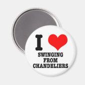 I HEART (LOVE) SCHAKELAAR VAN CHANDELIERS MAGNEET (Voorkant / Achterkant)