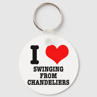 I HEART (LOVE) SCHAKELAAR VAN CHANDELIERS SLEUTELHANGER