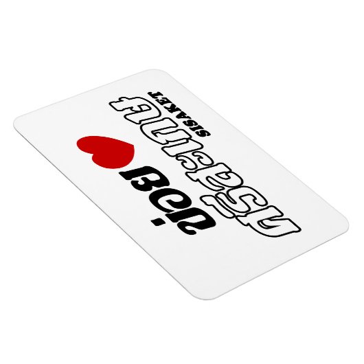 I Heart (Love) Sisaket, Isan, Thailand Magneet (Rechterzijde)