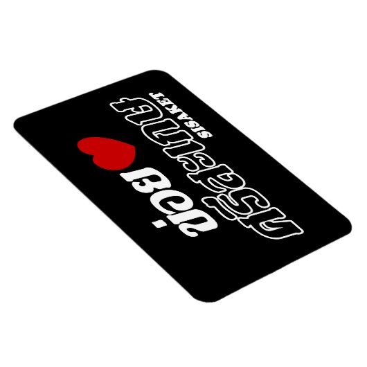 I Heart (Love) Sisaket, Isan, Thailand Magneet (Rechterzijde)