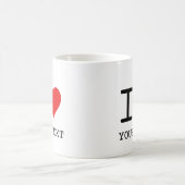 I Heart Love Sjabloon Koffiemok (Center)