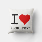 I Heart Love Sjabloon Kussen (Achterkant)