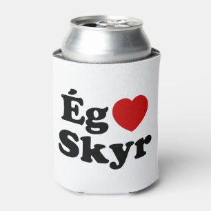 I Heart (Love) Skyr [Ég Elska Skyr] IJslands Blikjeskoeler