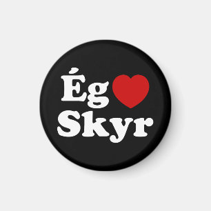 I Heart (Love) Skyr [Ég Elska Skyr] IJslands Magneet