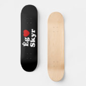 I Heart (Love) Skyr [Ég Elska Skyr] IJslands Persoonlijk Skateboard (Voorkant)