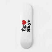 I Heart (Love) Skyr [Ég Elska Skyr] IJslands Persoonlijk Skateboard (Voorkant)