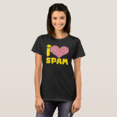 I Heart Love Spam Canked Pork Food Spam T-shirt (Voorkant volledig)
