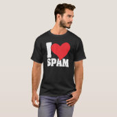 I Heart Love Spam Canked Pork Food Spam T-shirt (Voorkant volledig)