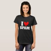 I Heart Love Spam Canned Cooked Pork Food Spam T-shirt (Voorkant volledig)