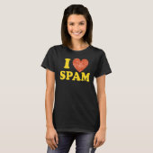 I Heart Love Spam Canned Cooked Pork Food Spam T-shirt (Voorkant volledig)