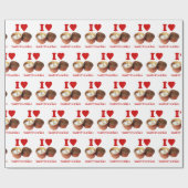 I Heart [Love] Sticky Rice [Khao Niao] - Thai Isan Cadeaupapier (Vlak)