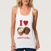 I Heart [Love] Sticky Rice [Khao Niao] - Thai Isan Tanktop (Voorkant)