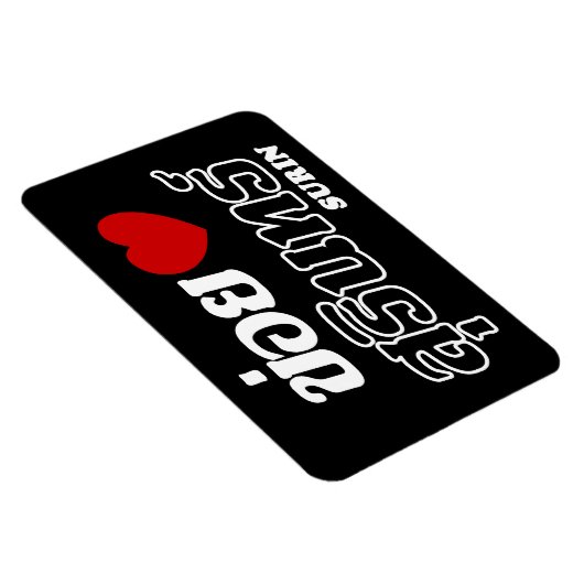 I Heart (Love) Surin, Isan, Thailand Magneet (Rechterzijde)