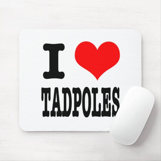 I HEART (LOVE) TADPOLES MUISMAT (Met muis)
