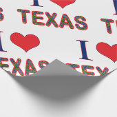 I (Heart) Love Texas Bluebonnet Cadeaupapier (Hoek)