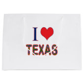 I (Heart) Love Texas Bluebonnet Groot Cadeauzakje (Voorkant)