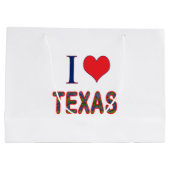 I (Heart) Love Texas Bluebonnet Groot Cadeauzakje (Achterkant)