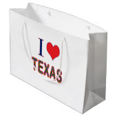 I (Heart) Love Texas Bluebonnet Groot Cadeauzakje (Achterkant Gekanteld)