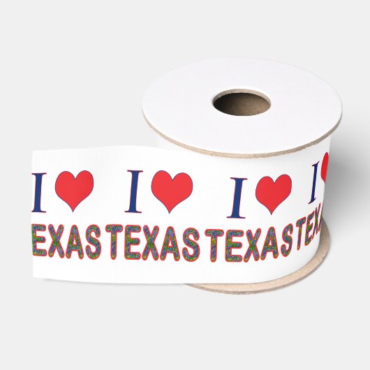 I (Heart) Love Texas Bluebonnet Grosgrain Lint (Spoel)