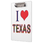 I (Heart) Love Texas Bluebonnet Klembord (Links)