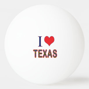 I (Heart) Love Texas Bluebonnet Pingpongbal