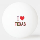 I (Heart) Love Texas Bluebonnet Pingpongbal (Achterkant)