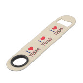 I (Heart) Love Texas Bluebonnet Speed Flessenopener (Voorkant Gekanteld)