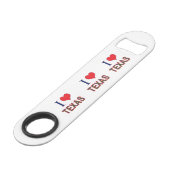 I (Heart) Love Texas Bluebonnet Speed Flessenopener (Achterkant Gekanteld)