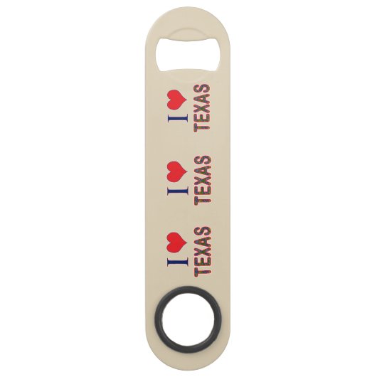 I (Heart) Love Texas Bluebonnet Speed Flessenopener (Voorkant)