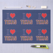 I (Heart) Love Texas Bluebonnet Tissuepapier (Craft)