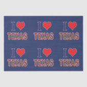 I (Heart) Love Texas Bluebonnet Tissuepapier (Voorkant)