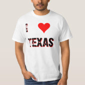I Heart (Love) Texas T-shirt (Voorkant)