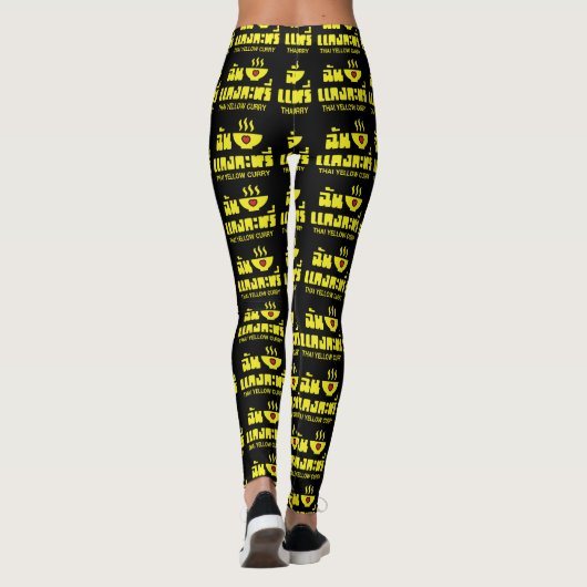 I Heart (Love) Thai Yellow Curry Leggings (Achterkant)