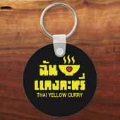 I Heart (Love) Thai Yellow Curry Sleutelhanger (Voorkant)