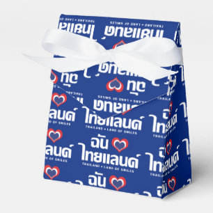 I Heart (Love) Thailand ❤ het Thaise Taalschrift Bedankdoosjes